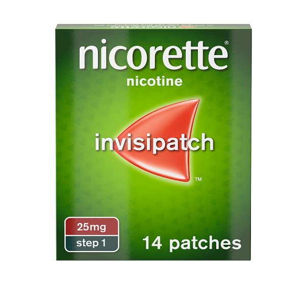 Nicorette Invisi 25 Mg Step 1- 14 Nicotine Patches