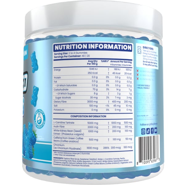 Oxyshred Gummies Blue Raspberry