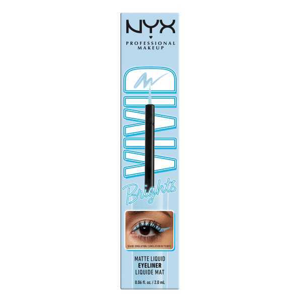 Nyx Pmu Vivid Brights Liquid Eyeliner - Blue Thang