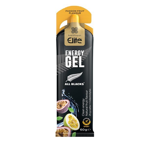 Healthspan Elite All Blacks Energy Gel, Passionfruit