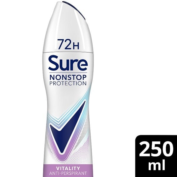 Sure Nonstop Protection Vitality Anti-Perspirant Aerosol 250 ml