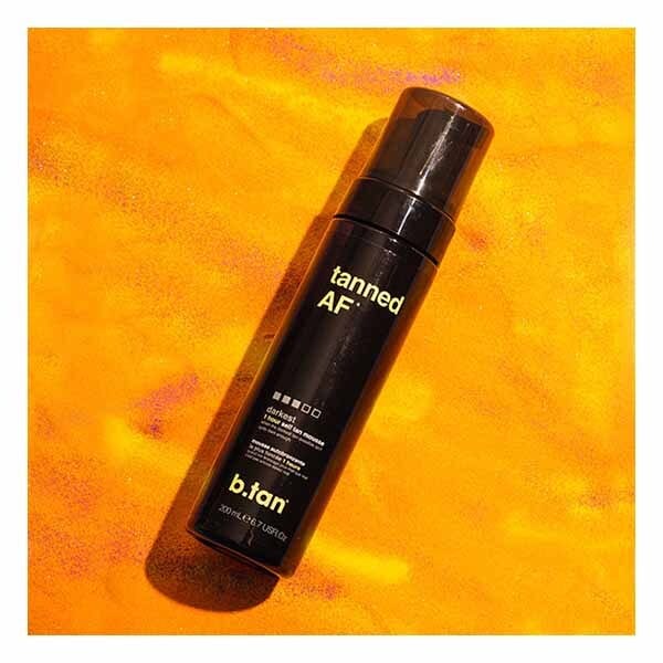 b.tan tanned AF... self tan mousse