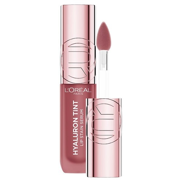 L'Oréal Paris Lip Tint, Hyaluron Tint Lip Stain Serum, Up to 2x More Hydrated Lips, 570 Worth It Medium
