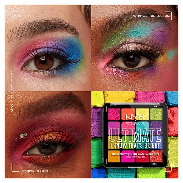 NYX Professional Makeup Ultimate Shadow Palette - I Know That's Bright