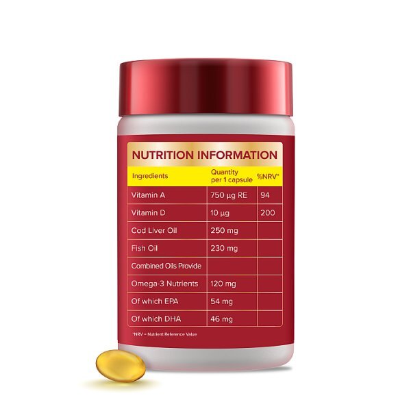 Seven Seas Cod Liver Oil Omega-3 - 60 Capsules