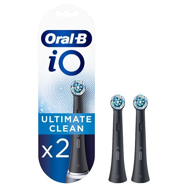 Oral-B iO3 Black Electric Toothbrush Heads, 2 Counts