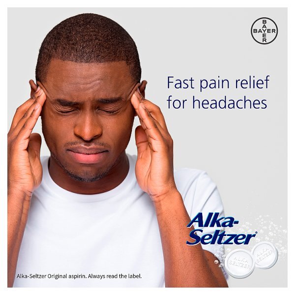 Alka Seltzer Original Fast Effective Pain Relief Effervescent 20 Tablets
