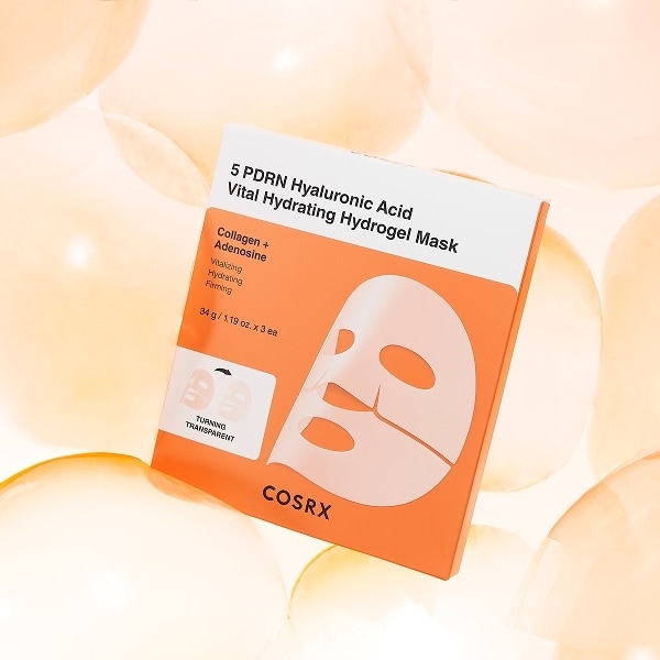 Cosrx 5 Pdrn Hyaluronic Acid Vital Hydrating Hydrogel Masks 3pk