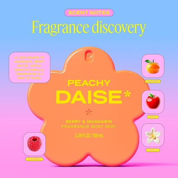 Daise Fragrance Body Mist Berry & Mandarin 100 Ml