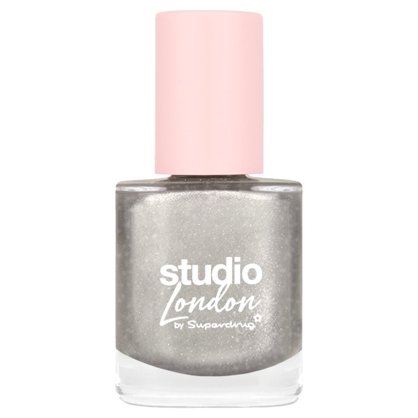 Studio London Silver Shimmer Nail Polish