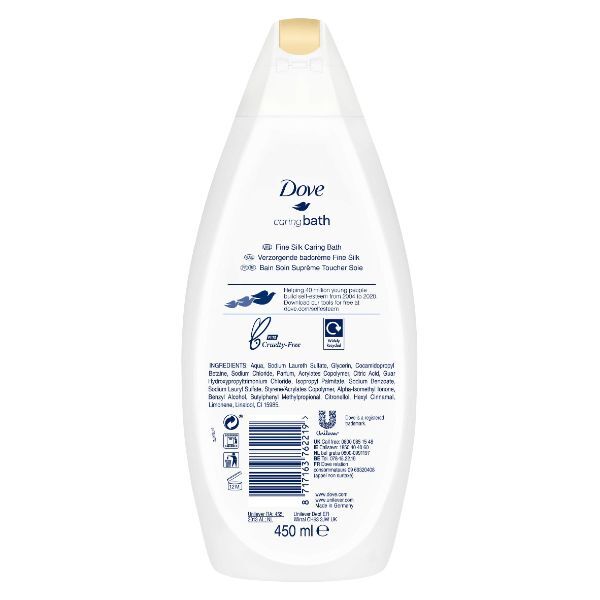 Dove Supreme Fine Silk Bath Soak 450ml