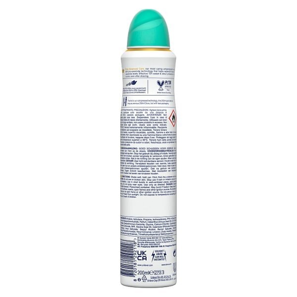 Dove Advanced Care Pear & Aloe Vera Anti-Perspirant Aerosol 200ml