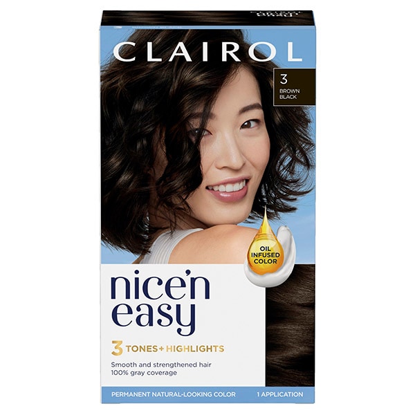 Clairol Nice'n Easy Hair Dye 3 Brown Black