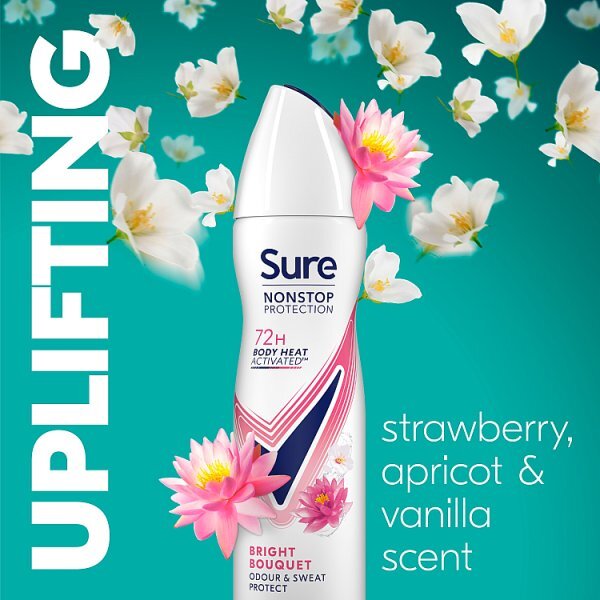 Sure Nonstop Protection Bright Bouquet Anti-Perspirant Aerosol 150 ml