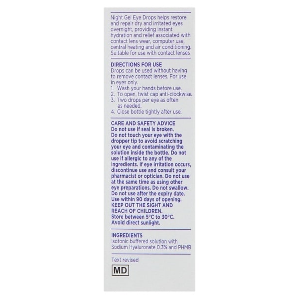 Superdrug Night Gel Drops 10ml