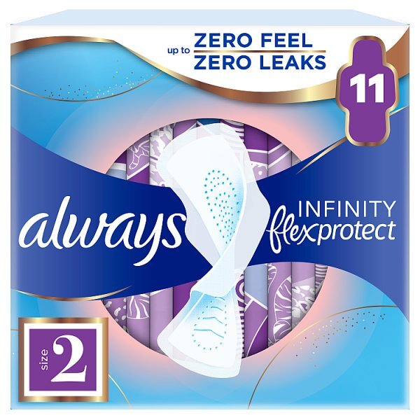 Always Infinity Long with wings Sanitary Towels 11 Pack