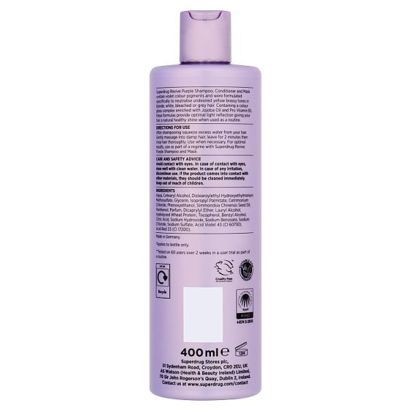 Superdrug Revive Colour Care Purple Conditioner 400ml
