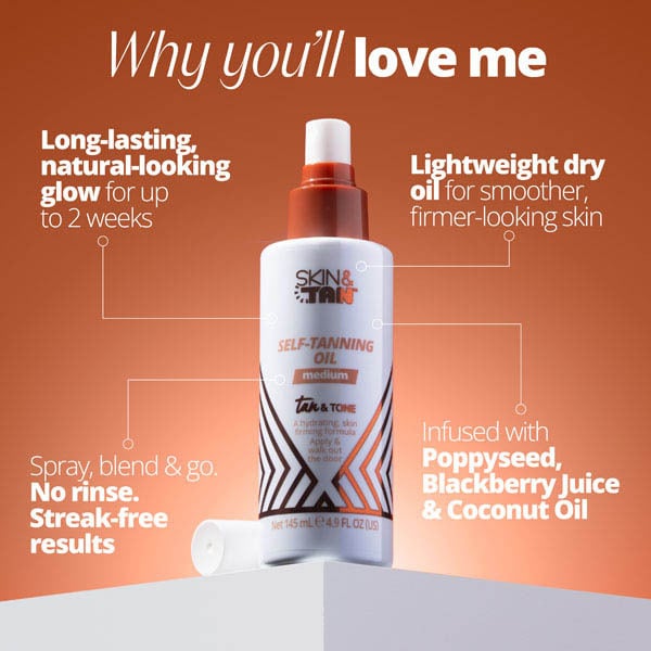 Skin & Tan Tan & Tone Oil Medium