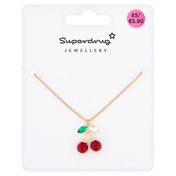 Superdrug Cherry Drop Necklace