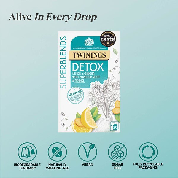 Twinings Superblends Detox Tea, 20 Tea Bags