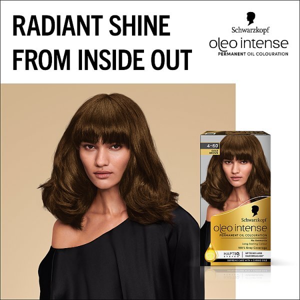 DNR Schwarzkopf Oleo Intense Gold Brown Permanent Hair Dye