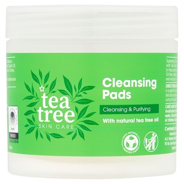 Superdrug Tea Tree Cleansing Pads Bio