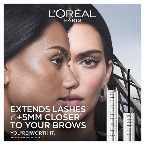 L'Oréal Paris Mascara, Telescopic Extensionist Lengthening & Curling Mascara, Black