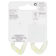 Superdrug Clear & Yellow Perspex Chain Earrings