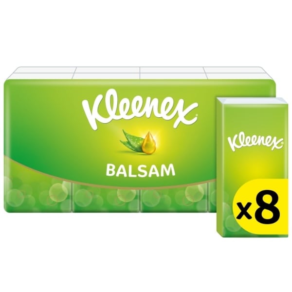 Kleenex Balsam Pocket Tissues x8