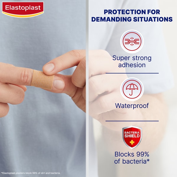 Elastoplast Extra Tough Waterproof Plasters 16 Plasters