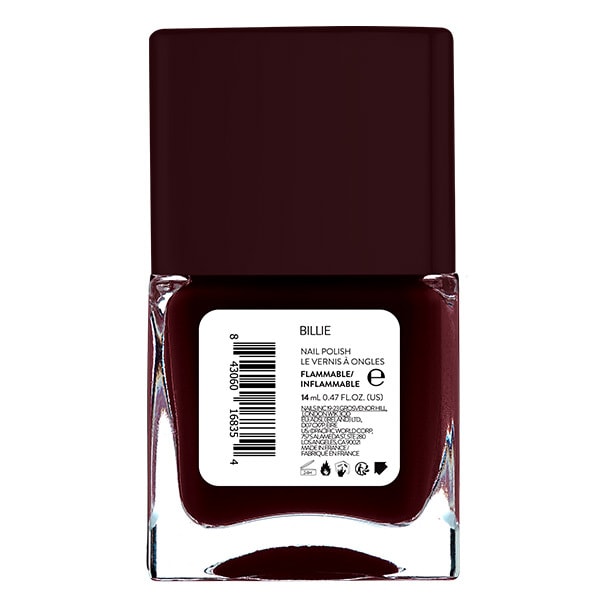 Nails.INC Its Topless Billie Burgundy Polish 14ml