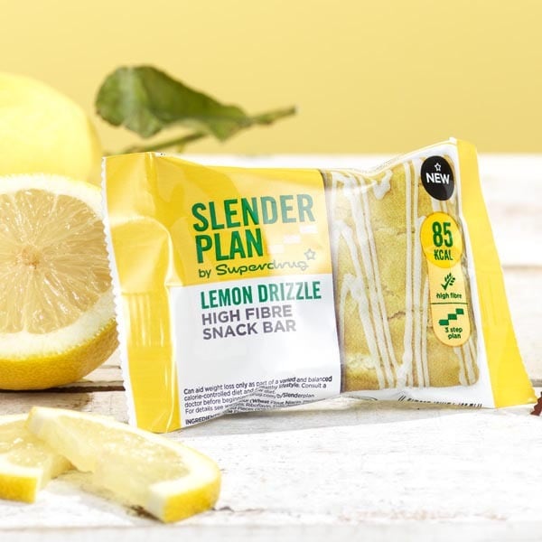 Superdrug Slenderplan Lemon Fibre Brownie Snack Bar 24g