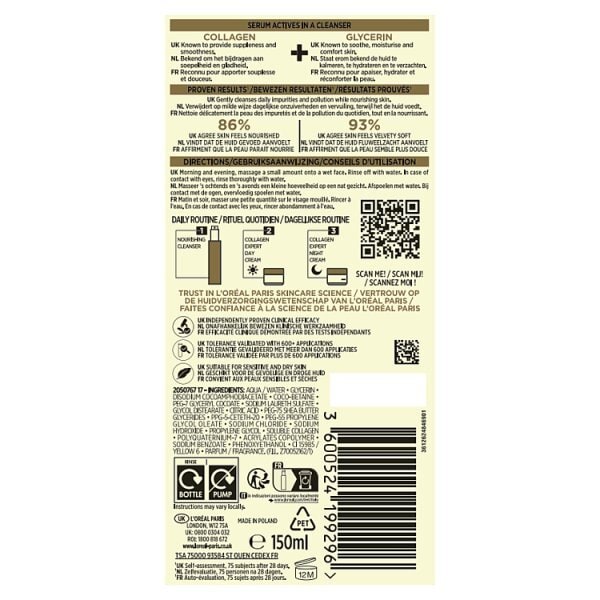 L'Oréal Paris Collagen Expert Nourishing Cleanser