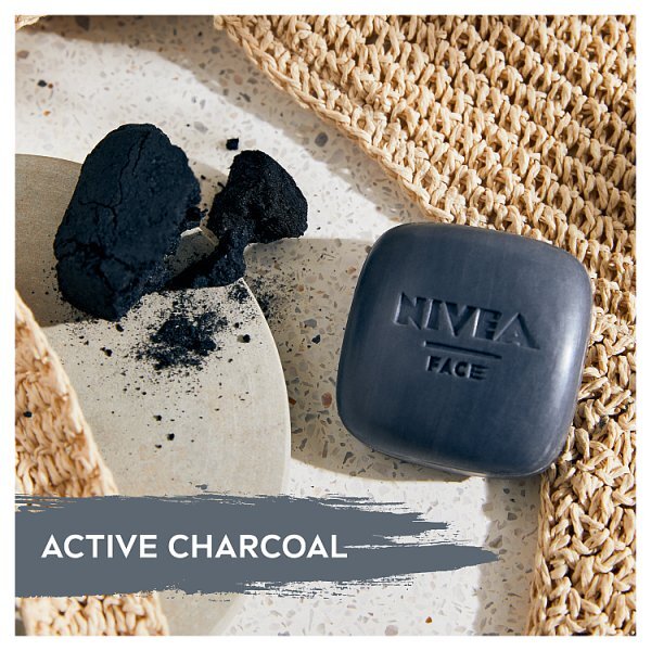 Nivea Magicbar Charcoal Face Cleansing Bar Scrub 75G