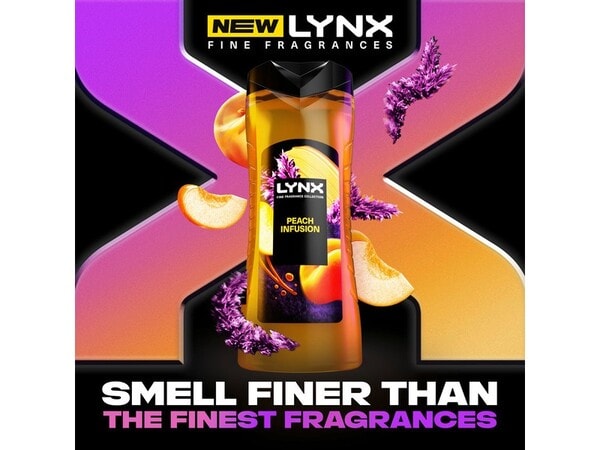 Lynx Fine Fragrance Collection Peach Infusion Premium Body Wash 400 ml