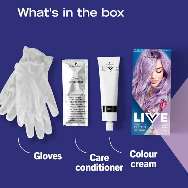 LIVE PrettyPastels Semi-permanent Purple Hair Dye LilacCrush