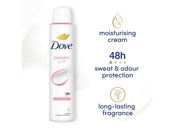 Dove Powder Soft Anti-Perspirant Deodorant Aerosol 200 ml