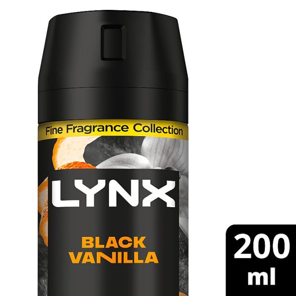 Lynx Fine Fragrance Collection Black Vanilla Body Spray 200Ml