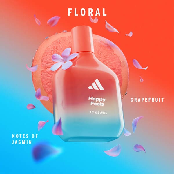 adidas Vibes Happy Feels Eau de Parfum, For All, 100ml