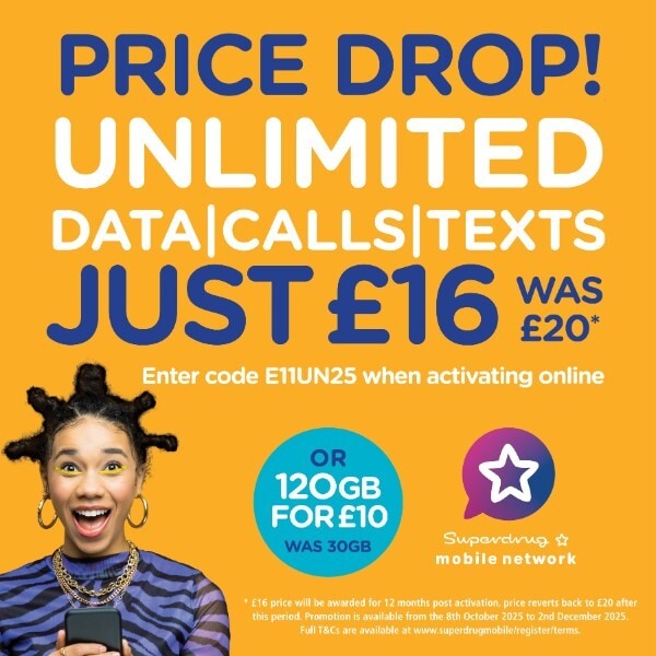Superdrug Mobile SIM card