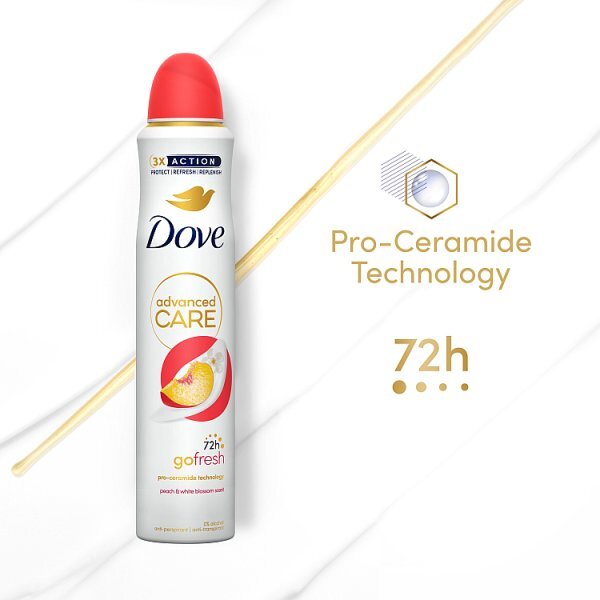 Dove Advanced Care Peach & White Blossom Anti-Perspirant Aerosol 200ml