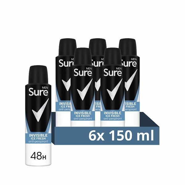 Sure Men Inv Ice Fresh Antiperspirant Deodorant 150ml