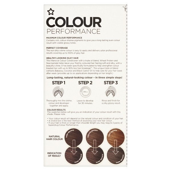 Superdrug Colour Performance 4.0 Natural Dark Brown