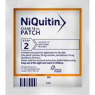 NiQuitin 14mg Step 2- 7 Nicotine Patches- Stop Smoking Aid