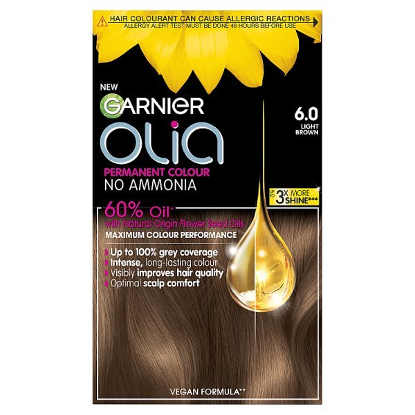 Garnier Olia 6.0 Light Brown Permanent Hair Dye