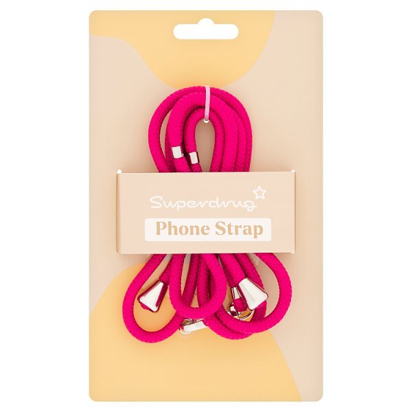 Superdrug Phone Strap Pink