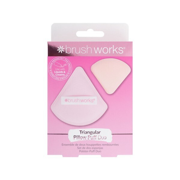 Brushworks Triangular Pillow Puff Duo