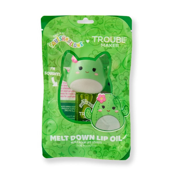 Trouble Maker x Squishmallows Maritza the Cactus Melt Down Lip Oil with Snug