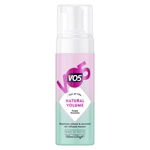 VO5 Natural Volume Foam Mousse 250ml