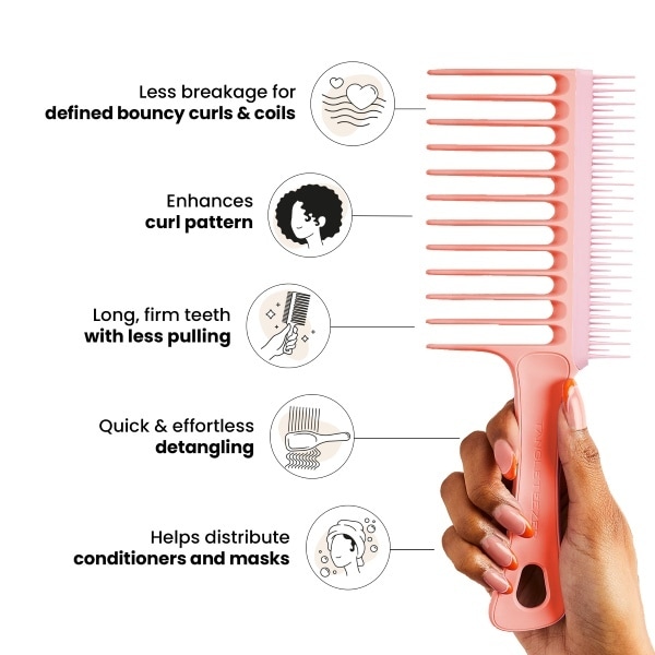 Tangle Teezer Wide Tooth Comb - Mango & Pink